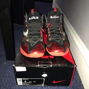Lebron 11 black and red